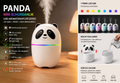 Panda Tasarımlı Mini Buhurdanlık USB Aromaterapi Difüzörü LED Işıklı Sessiz Hava Nemlendirici