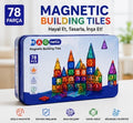 Magnetic Building Tiles 78 Parça