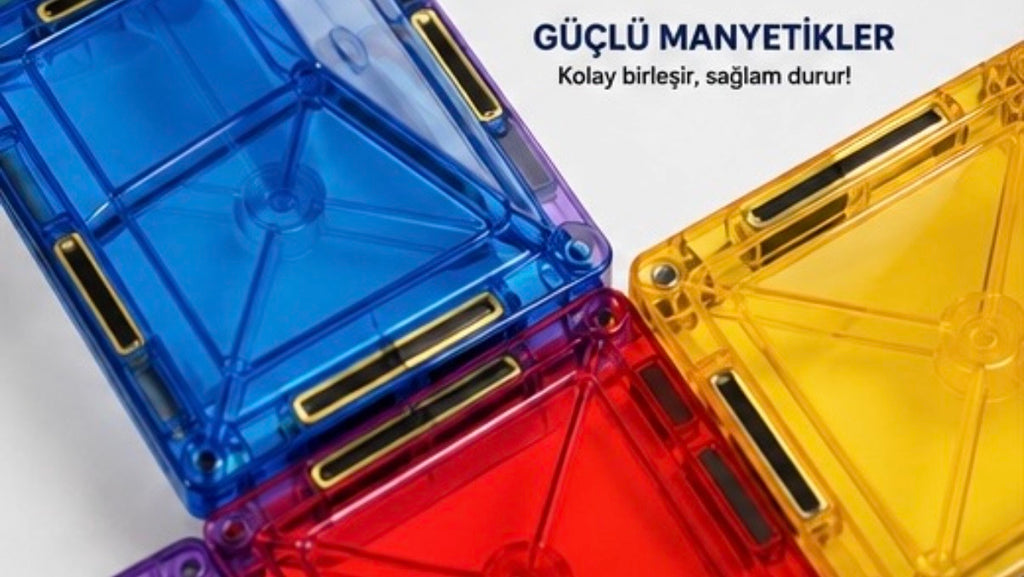 Magnetic Building Tiles 78 Parça
