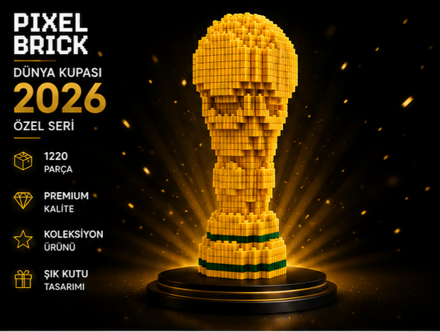 Dünya Kupası Pixel Bricks Mini Lego 1220 Parça